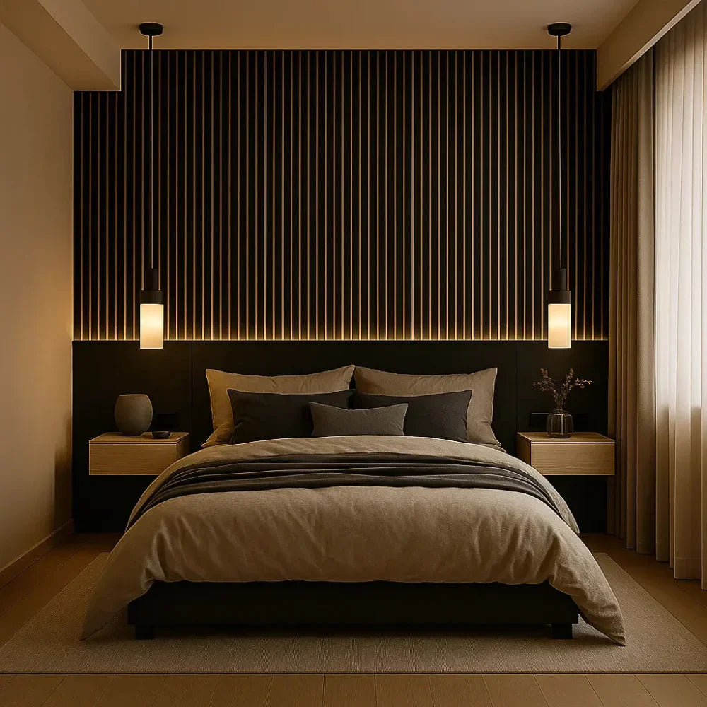 Flexible Acoustic Slat Panel – 270 × 110 cm